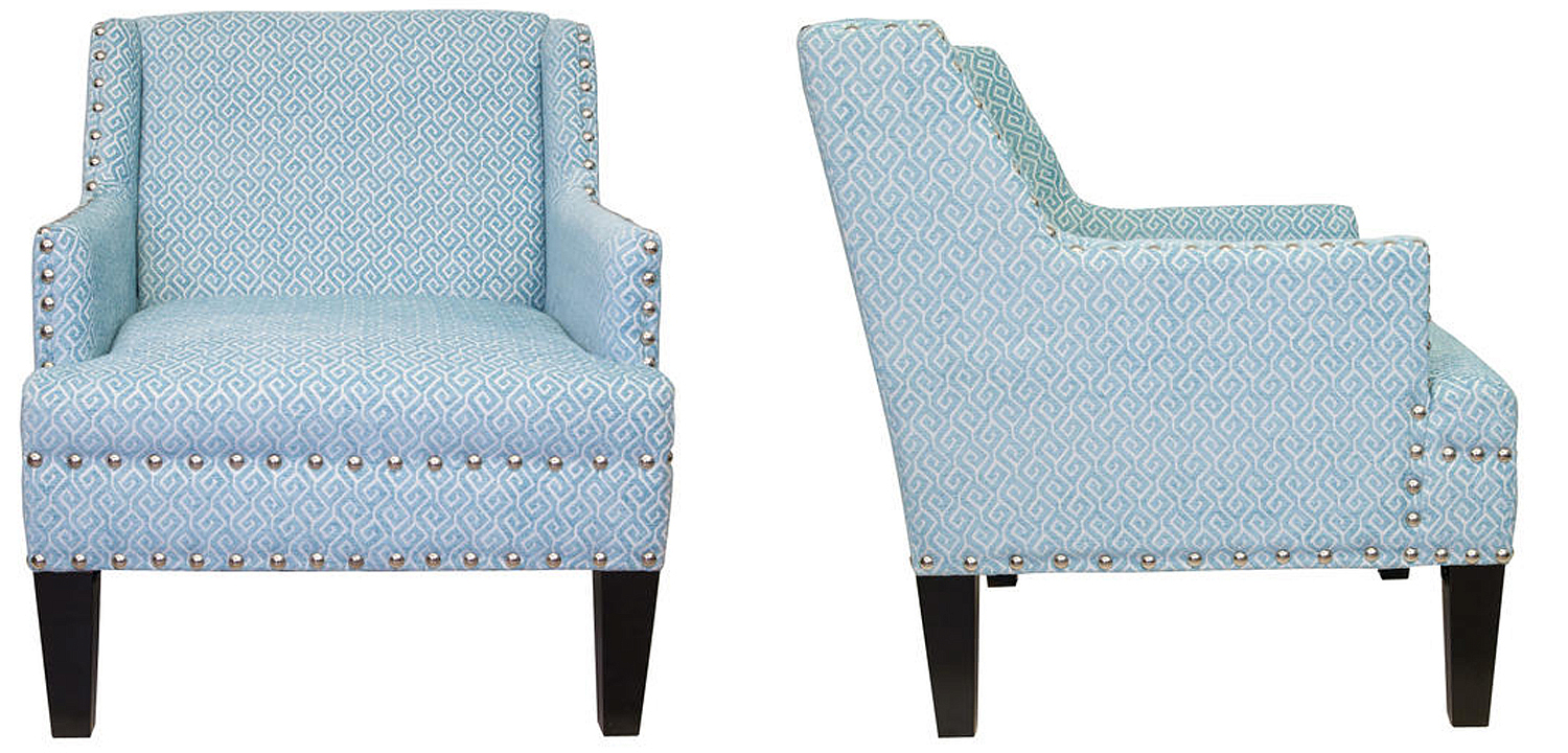 Кресло Fabio Armchair Velour blue Кресло Fabio Armchair Velour blue - Loft-Concept во Владивостоке