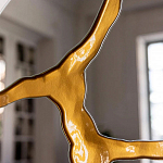 Зеркало кругле с декоративной золотой вставкой Golden Tree варинант исполнения - 5 | Loft Concept во Владивостоке