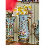 Ваза с птичкой из фарфора с бронзовыми элементами Garden of Eden варинант исполнения - 8 | Loft Concept во Владивостоке