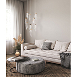 Люстра каскадная с 10-ю прозрачными плафонами Wave Line варинант исполнения - 12 | Loft Concept во Владивостоке