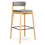 Барный стул из массива ясеня Elegant Ash Shape варинант исполнения - 2 | Loft Concept во Владивостоке