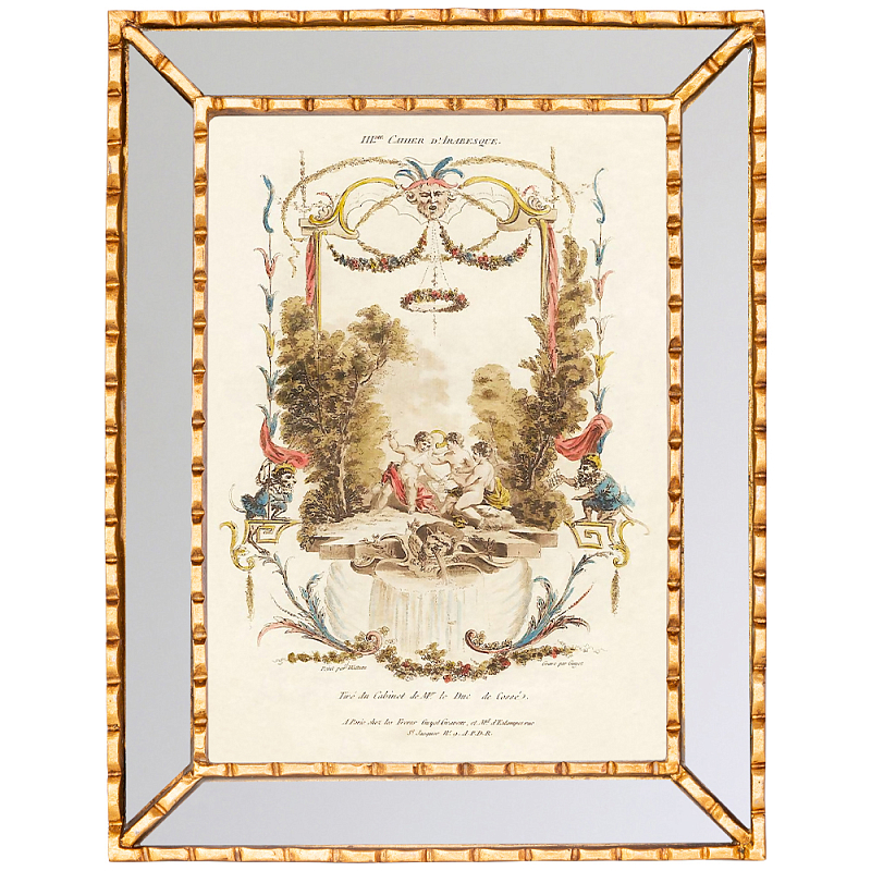 Постер в зеркальной раме Арабески New Collection of Arabesques Poster Золотой Зеркало Мульти Бежевый Постер в зеркальной раме Арабески New Collection of Arabesques Poster Золотой Зеркало Мульти Бежевый во Владивостоке | Loft Concept