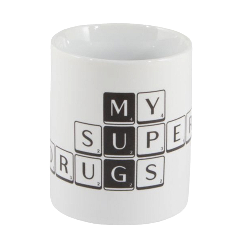 Кружка Seletti Tiles and Tales Mug Белый Черный Кружка Seletti Tiles and Tales Mug Белый Черный во Владивостоке | Loft Concept
