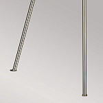 Торшер на трех тонких перекрещенных ножках с белым конусным абажуром из льна Feiss варинант исполнения - 8 | Loft Concept во Владивостоке