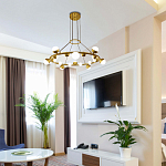 Люстра подвесная светодиодная с плафонами в форме шара Italian Globe Cedar Moss Light варинант исполнения - 1 | Loft Concept во Владивостоке