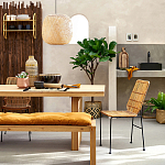 Ваза декоративная из натурального плетеного бамбука Bamboo Decor 42 варинант исполнения - 6 | Loft Concept во Владивостоке