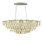 Люстра с подвесками в форме капель на серебристом каркасе Raindrop варинант исполнения - 1 | Loft Concept во Владивостоке