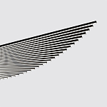 Люстра подвесная в форме веера из чёрного металла Black Solace  варинант исполнения - 1 | Loft Concept во Владивостоке