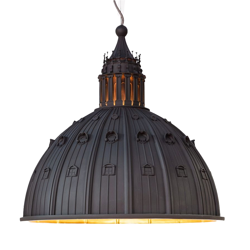 Подвесной светильник Seletti Cupolone Grey 70 Черный Подвесной светильник Seletti Cupolone Grey 70 Черный во Владивостоке | Loft Concept