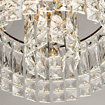 Потолочный светильник круглый с прозрачными подвесками Lunet варинант исполнения - 7 | Loft Concept во Владивостоке