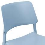 Пластиковый стул на ножках из массива бука Ferret Blue варинант исполнения - 5 | Loft Concept во Владивостоке