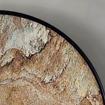 Бра с каменным диском в металлической раме Sandstone Painting варинант исполнения - 4 | Loft Concept во Владивостоке