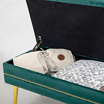 Мягкая банкетка с зоной для хранения Casket Green варинант исполнения - 3 | Loft Concept во Владивостоке
