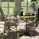 Кресло плетеное из ротанга Ronald Black White Rattan Chair варинант исполнения - 8 | Loft Concept во Владивостоке