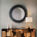 Настольная лампа с чашеобразными дисками на корпусе Glowing Waterfall варинант исполнения - 4 | Loft Concept во Владивостоке