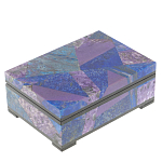 Шкатулка из натурального камня лазурит и чароит Stone Casket варинант исполнения - 1 | Loft Concept во Владивостоке