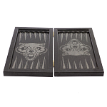 Подарочные нарды из натурального камня с гравировкой Backgammon from Stone варинант исполнения - 4 | Loft Concept во Владивостоке