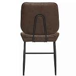 Стул с темно-коричневой обивкой из экокожи Benderson варинант исполнения - 4 | Loft Concept во Владивостоке