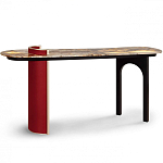 Консоль с овальной столешницей со светодиодной подсветкой Ruby варинант исполнения - 2 | Loft Concept во Владивостоке