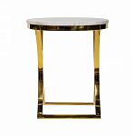 Кофейный столик на подстолье золотого цвета Noelle варинант исполнения - 3 | Loft Concept во Владивостоке