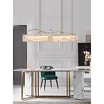 Люстра прямоугольная из фактурного стекла Chandelier Beam варинант исполнения - 3 | Loft Concept во Владивостоке