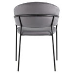 Стул в велюре серого цвета Horizon варинант исполнения - 4 | Loft Concept во Владивостоке