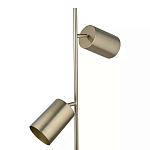 Торшер золотистый с 2-мя подвижными плафонами на белом мраморном основании Streams of Light варинант исполнения - 2 | Loft Concept во Владивостоке