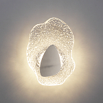 Бра с рельефным волнообразным стеклянным плафоном и вставкой из мрамора Liquid Stone варинант исполнения - 8 | Loft Concept во Владивостоке