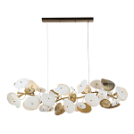 Люстра с белыми и золотистыми цветами G9 Dahlia Flowers Lamp варинант исполнения - 2 | Loft Concept во Владивостоке