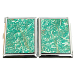 Портсигар с газовой зажигалкой из натурального камня Амазонит Stone Cigarettes Cases варинант исполнения - 9 | Loft Concept во Владивостоке