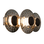 Бра из трех стеклянных фактурных дисков Eyepiece варинант исполнения - 1 | Loft Concept во Владивостоке