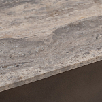 Столик журнальный квадратный  с полкой Sculptural Marble Accent с мрамором  варинант исполнения - 4 | Loft Concept во Владивостоке