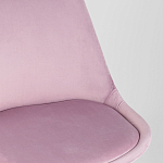 Стул с мягким велюровым сиденьем Arvika Pink варинант исполнения - 7 | Loft Concept во Владивостоке