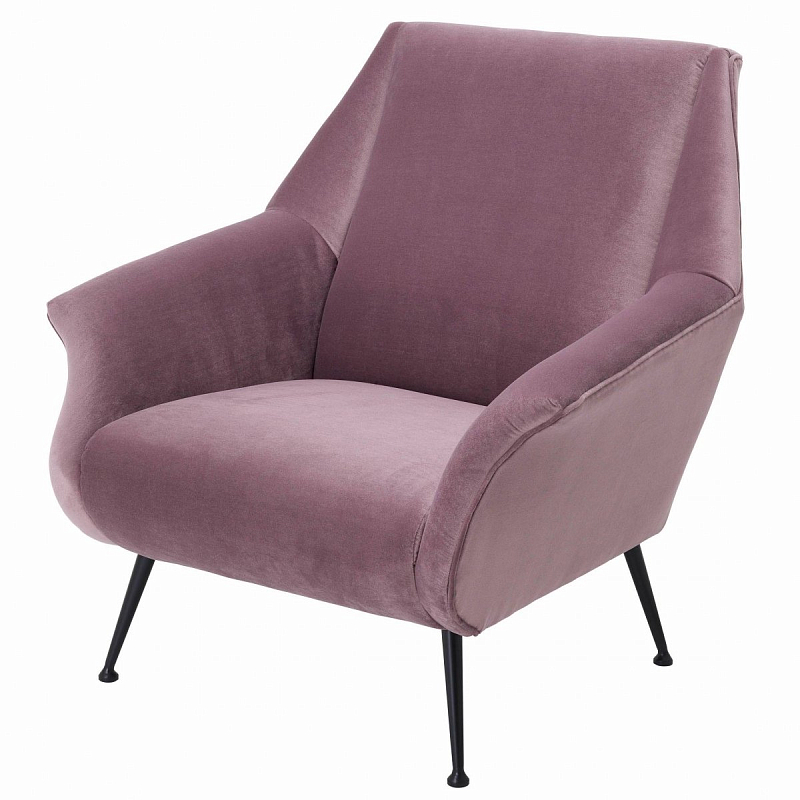 Кресло Eichholtz Chair Trezzo Lilac Сиреневый Черный Кресло Eichholtz Chair Trezzo Lilac Сиреневый Черный во Владивостоке | Loft Concept