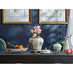 Шкатулка голубого цвета с цветочными орнаментами Blue Garden варинант исполнения - 5 | Loft Concept во Владивостоке