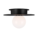 Потолочный светильник с шарообразным плафоном из белого матового стекла Generation Lighting варинант исполнения - 1 | Loft Concept во Владивостоке