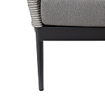 Диван двухместный уличный темно-серый Street Bliss варинант исполнения - 4 | Loft Concept во Владивостоке