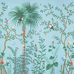 Обои ручная роспись Amazonia Duck Egg варинант исполнения - 1 | Loft Concept во Владивостоке