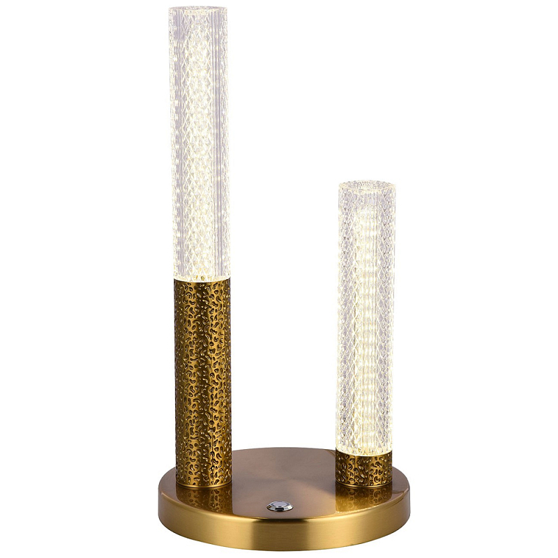 Настольная лампа латунь Dew Drops Tube Brass Table Lamp Латунь Прозрачный Настольная лампа латунь Dew Drops Tube Brass Table Lamp Латунь Прозрачный во Владивостоке | Loft Concept