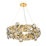 Люстра подвесная из золотых колец 57 см Golden Circles варинант исполнения - 2 | Loft Concept во Владивостоке