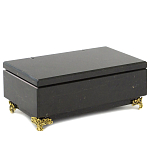 Шкатулка из натурального камня змеевик чёрного цвета Stone Casket варинант исполнения - 1 | Loft Concept во Владивостоке