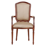 Стул с подлокотниками из натурального бука бежевый Solid Luxury варинант исполнения - 1 | Loft Concept во Владивостоке