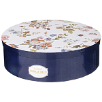 Чайный набор из фарфора темно-синий с рисунком цветов на 6 персон 12 предметов 280 мл Garden Whisper Porcelain Set  варинант исполнения - 6 | Loft Concept во Владивостоке