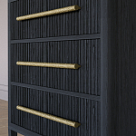 Комод Primo с 3 выдвижными ящиками Черный дуб варинант исполнения - 3 | Loft Concept во Владивостоке