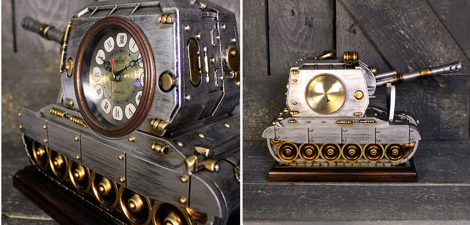 Часы Tank Clock Часы Tank Clock - Loft-Concept во Владивостоке