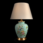 Настольная лампа голубая с изображением птиц Slip Away варинант исполнения - 8 | Loft Concept во Владивостоке