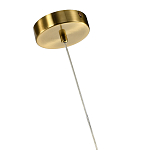 Подвесной светильник светодиодный с белым плафоном в виде цветка из фарфора и стали Flower Light Gold варинант исполнения - 2 | Loft Concept во Владивостоке