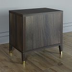 Тумба прикроватная с двумя ящиками Elsa Dreams Walnut варинант исполнения - 4 | Loft Concept во Владивостоке