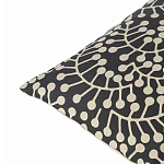 Подушка декоративная черного цвета Blossom Essence Grace варинант исполнения - 2 | Loft Concept во Владивостоке