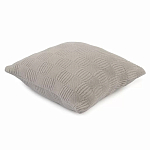 Подушка из хлопка рельефной вязки серого цвета Eden Line варинант исполнения - 1 | Loft Concept во Владивостоке
